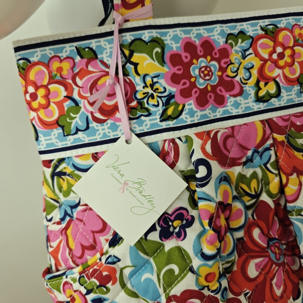 Vera Bradley Morgan Shoulder Tote Bag in Hope Garden Pattern Colorful Floral NWT - Picture 3 of 8